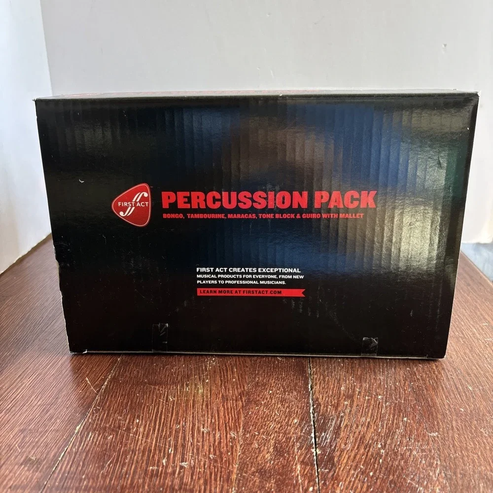 First Act Percussion Pack Unique Collection of‎ Rhythm Instruments NIB 2013